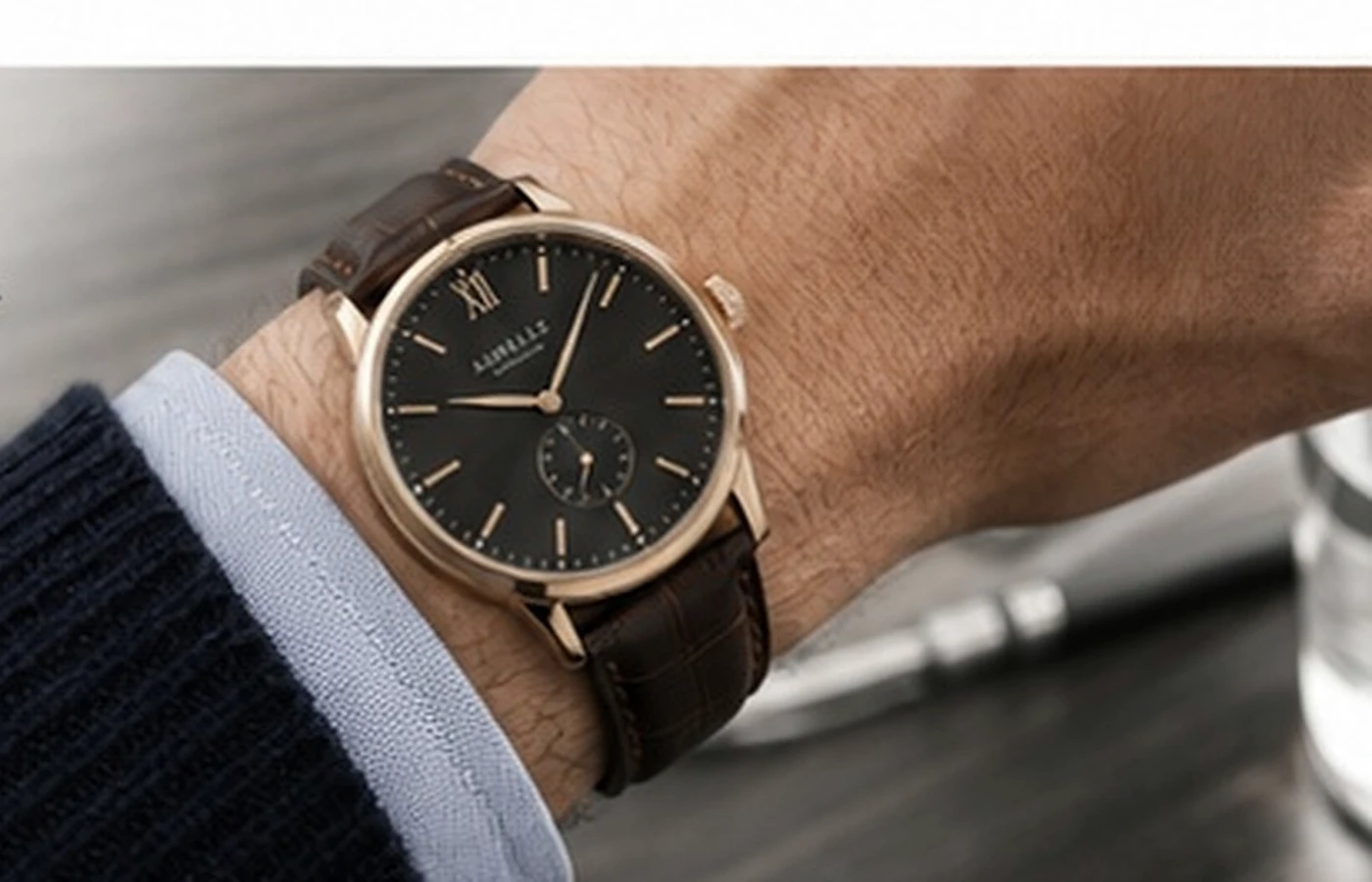 Watch on wrist
