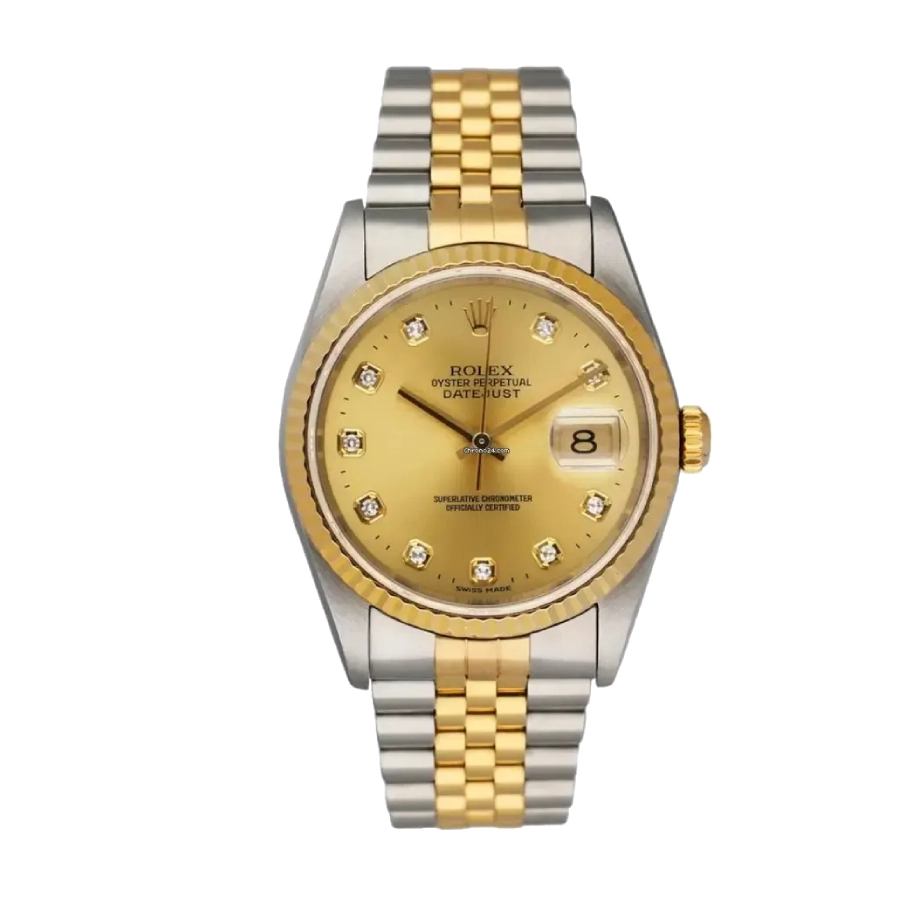 Rolex Day-Date 128238 Yellow Gold-tone With Gem-set Dial