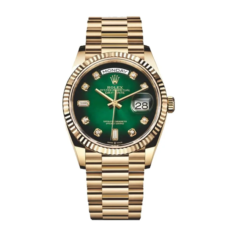 Rolex Day-Date 118238 Yellow Gold-tone Green Dial