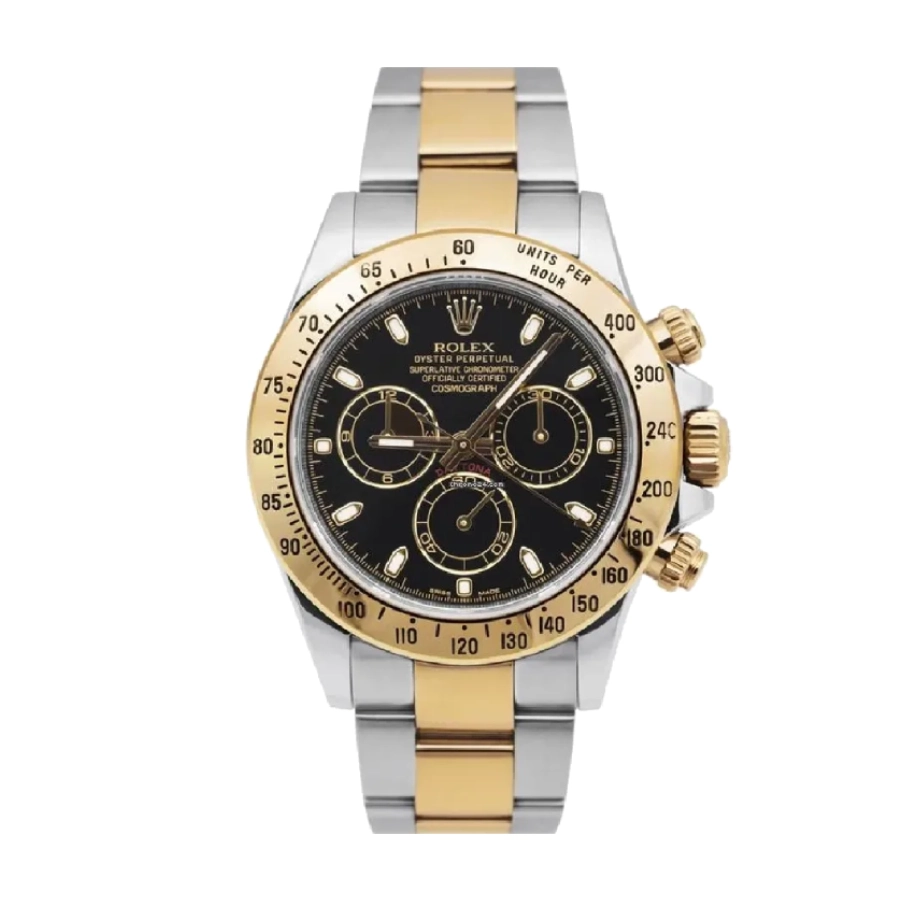 Daytona 116520 Gold Steel Black