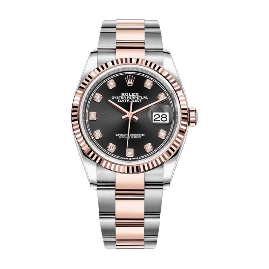 Rolex Datejust 126231 Black With Gem-set Dial