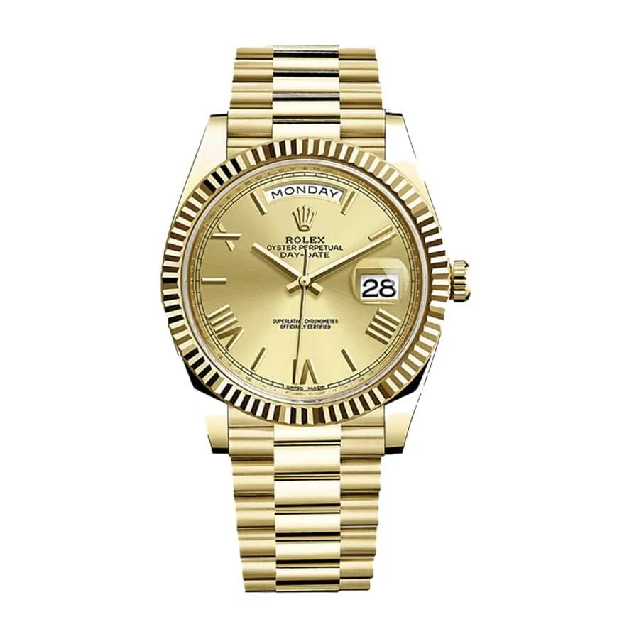 Rolex Day-Date II 228238-0007 KW Yellow Gold-tone Champagne Dial
