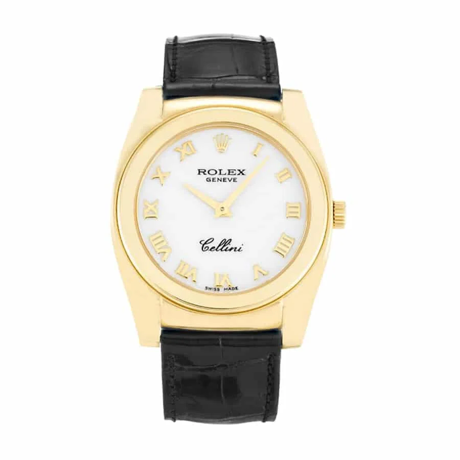 Rolex Cellini Geneve Yellow Gold-tone White 5320/8