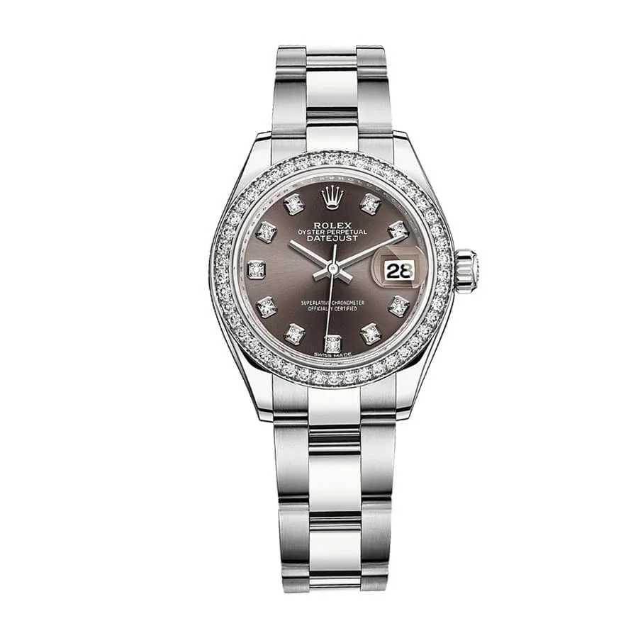 Rolex Datejust Dark Grey Gem-set