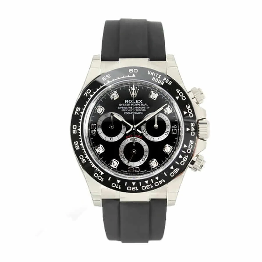 Rolex Daytona 116519LN Oysterflex Gem-set