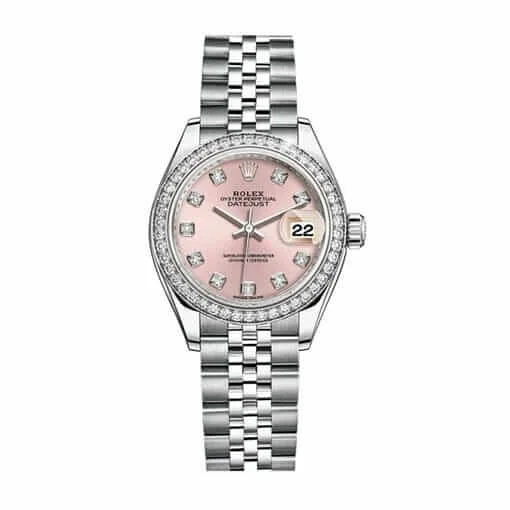 Rolex Datejust 126234 Gem-set Bezel Pink Dial