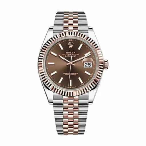 Rolex Datejust 126331 Everose Gold-tone Automatic Chocolate Dial Jubilee