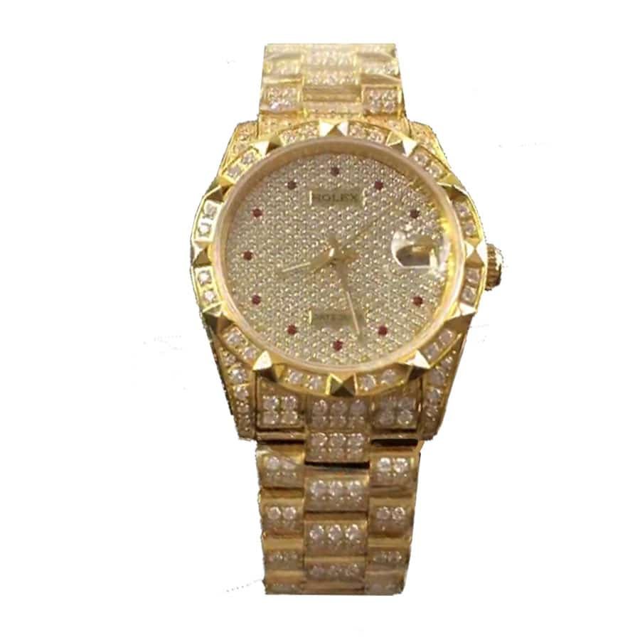 Rolex Datejust Gold Full Gem-set