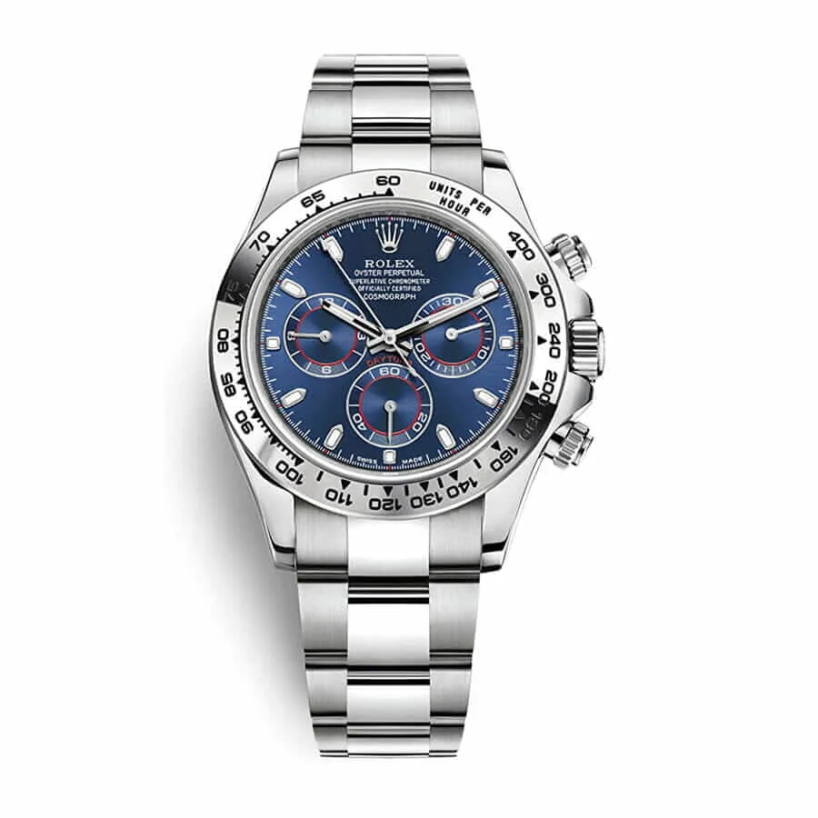 Daytona White Gold-tone Blue Dial