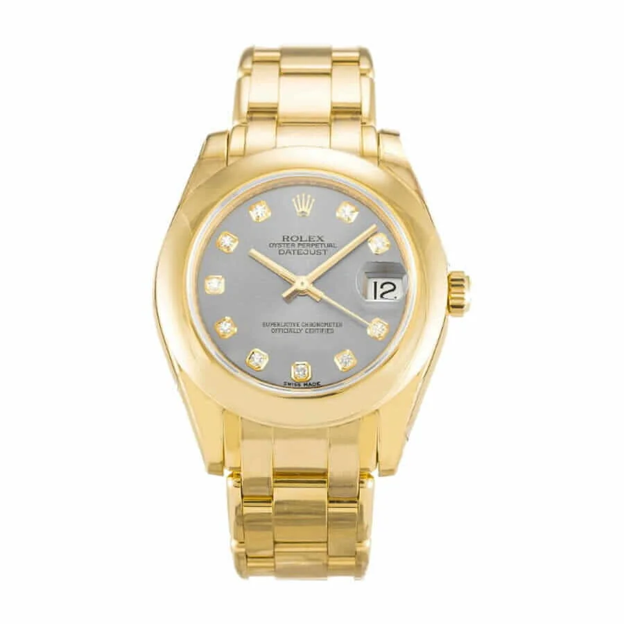 Rolex Datejust Pearl Master 81208 Gold & Gem-set Dial