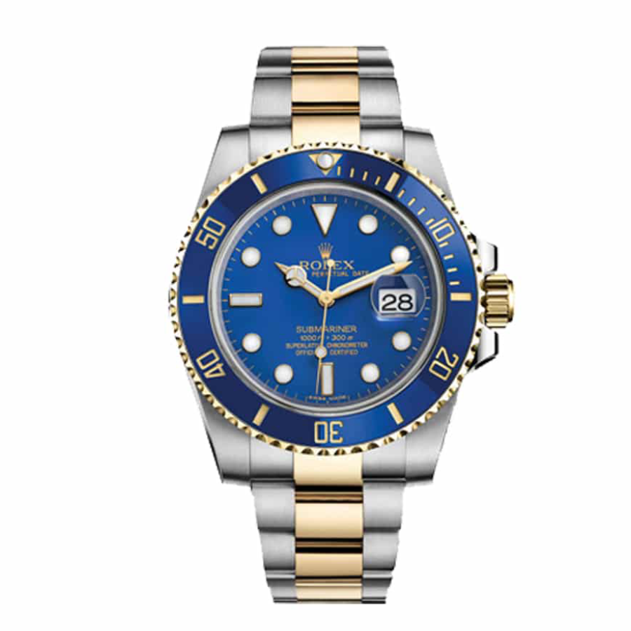 Rolex Submariner Date Two Tone Blue Dial 16613