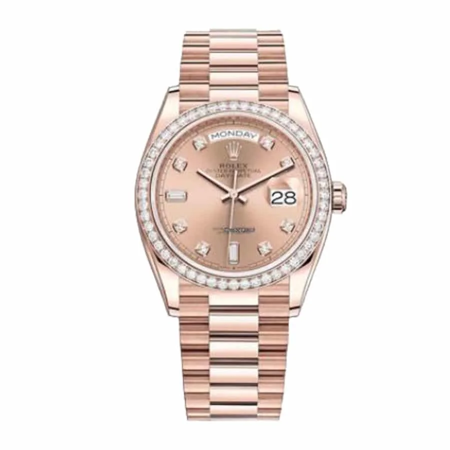 Pink Gem-set Rolex