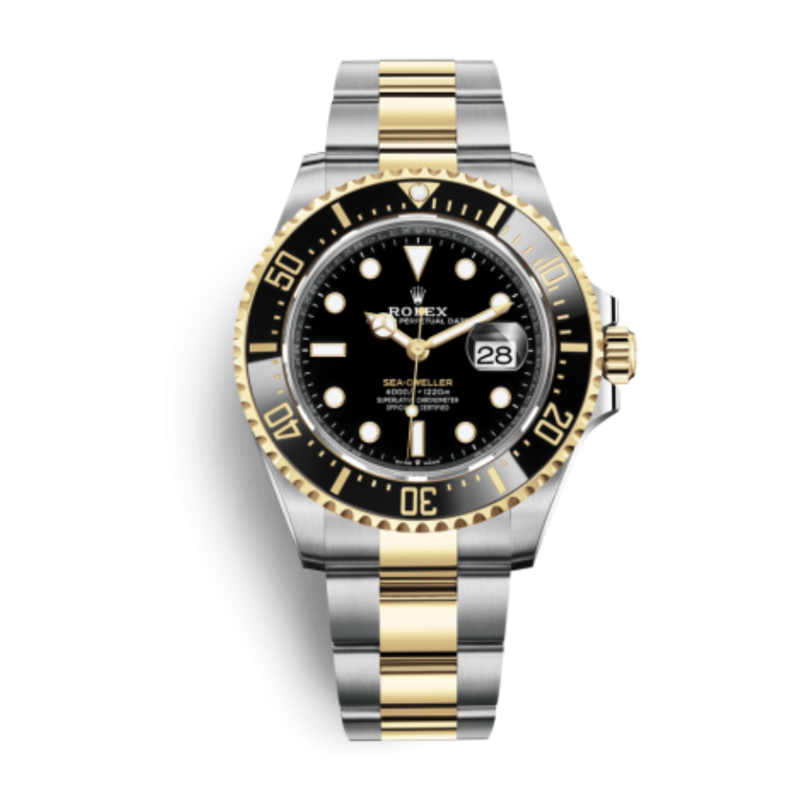 Rolex Sea-Dweller Two Tone Black Dial 126603-0001 Oyster
