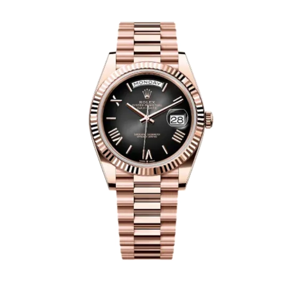 Rolex Day-Date 40 Black Smoke Dial