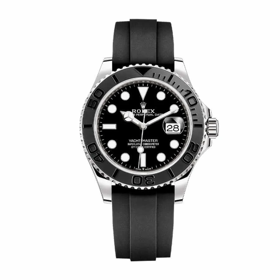 Rolex Yacht-Master 226659 White Gold-tone Automatic Rubber Black Dial