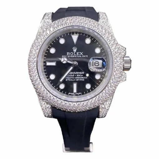 Rolex Submariner 116336 Black Dial Gem-set Bezel