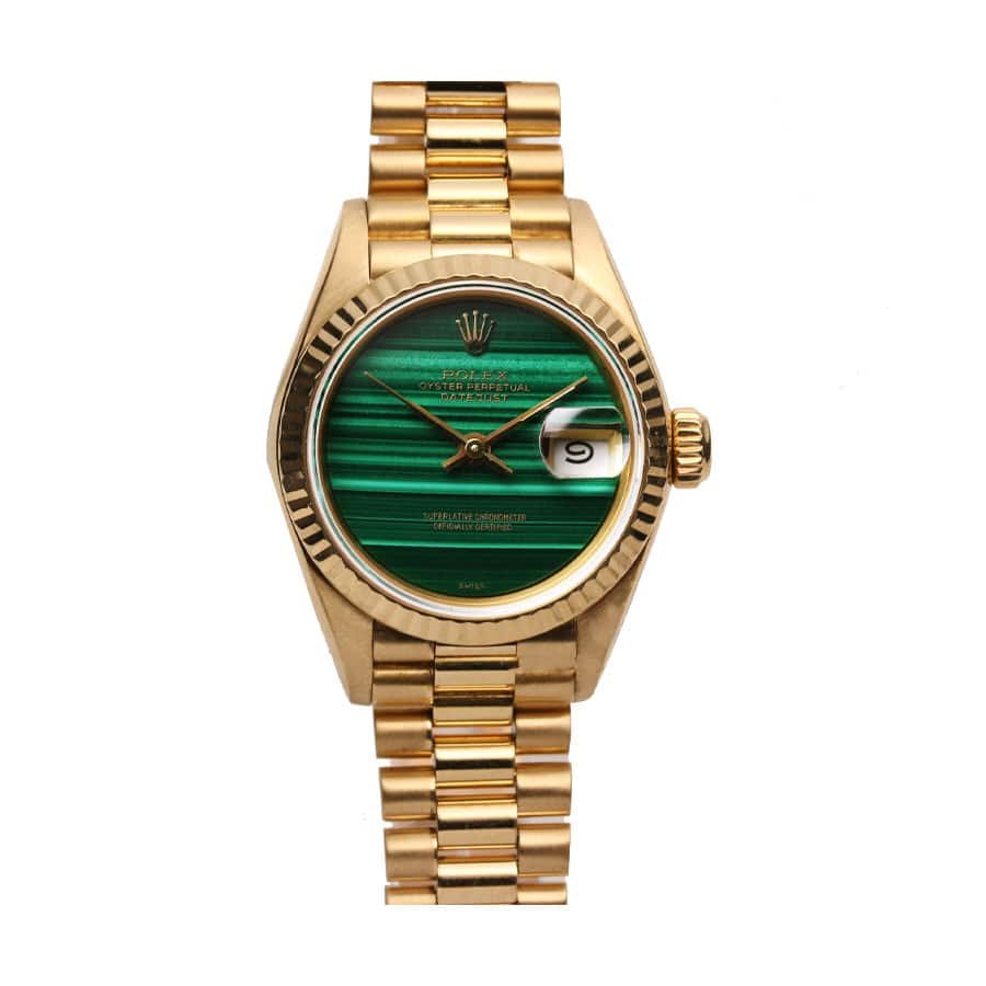 Rolex Datejust 69178 Yellow Gold-tone Malachite Dial