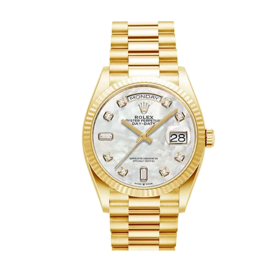 Rolex Day-Date 128238 Yellow Gold-tone Mother Of Pearl Dial