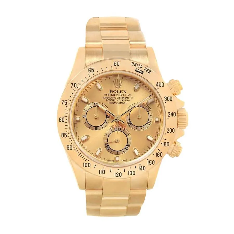 Rolex Daytona Cosmograph Yellow Gold-tone Dial 116528 Oyster