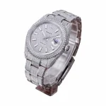 Rolex Datejust 116334 Iced Out Gem-set Pave Dial