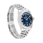 Rolex Day-Date 128239 Blue Dial With Gem-set