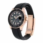 Rolex Yacht-Master 40 116655 SATS Rose Gold-tone Automatic Rubber Black Dial