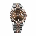 Rolex Datejust 126331 Everose Gold-tone Automatic Chocolate Dial Jubilee