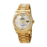 Rolex Day-Date 128238 Yellow Gold-tone Mother Of Pearl Dial
