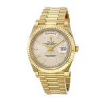 Rolex Day-Date Diogonal Silver