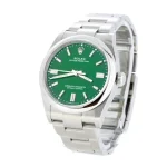 Rolex Oyster Perpetual Green Dial 126000-0005