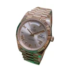 Rolex Day-Date 228235 AR Rose Gold-tone Wrapped Rhodium Dial