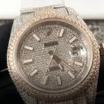Rolex Datejust Two Tone Jubilee Fully Iced Out 126303 — AV-0416