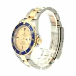 Rolex Submariner Serti Two Tone Stainless Steel Gold Gem-set 16613