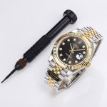 Rolex Day-Date Rose Gold-tone Black Dial 126333 Watch