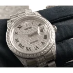 Rolex Datejust 116622 White Gold-tone Gem-set Dial Iced Out