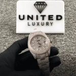Rolex Datejust Two Tone Jubilee Fully Iced Out 126303 — AV-0685
