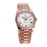 Rolex Day-Date 228235 KW Rose Gold-tone White Dial