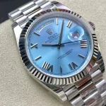 Rolex Day-Date Day Date Ice Blue Grooved