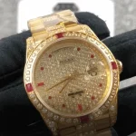 Rolex Datejust 116625 Yellow Gold-tone Gem-set Dial Iced Out — AV-0782