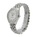 Rolex Datejust 178384-0017 White Gold-tone Black & Gem-set Dial