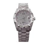 Rolex Datejust White Gold-tone Gem-set Dial Iced out 116624