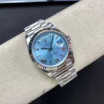 Rolex Day-Date Day Date Ice Blue Grooved