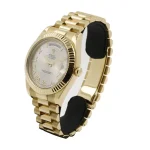 Rolex Day-Date II Collection Gold Silver White Dial 218238