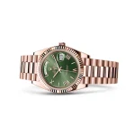 Rolex Day-Date Rose Gold-tone Green Roman Dial