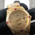 Rolex Datejust 116625 Yellow Gold-tone Gem-set Dial Iced Out — AV-0782