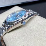 Rolex Day-Date Day Date Ice Blue Grooved