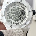 Hublot Big Bang Unico Sang Bleu II, Weiße Keramik